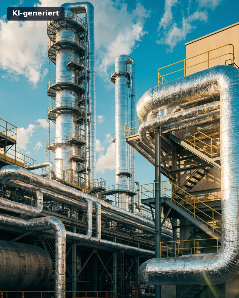 Anlage der chemischen Industrie, KI-generiertes Bild